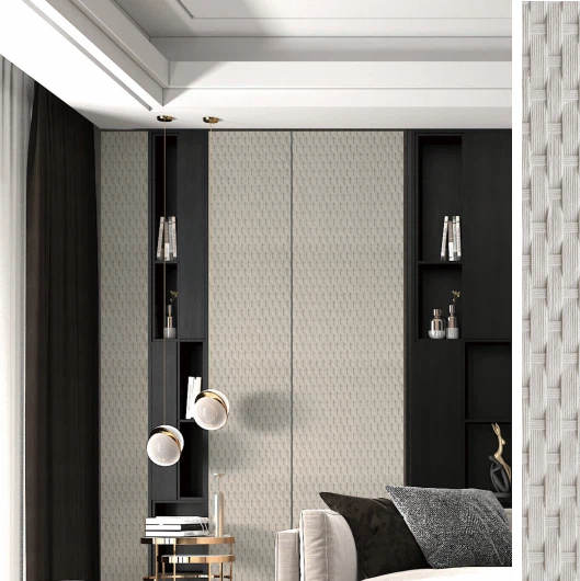 Revêtement souple à motif en rotin A1 résistant au feu